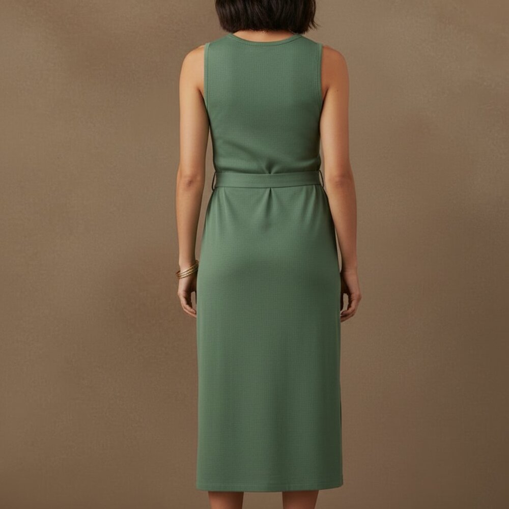 NEW, Banana Republic Army Green Knit tank Dress - Picture 12 of 16
